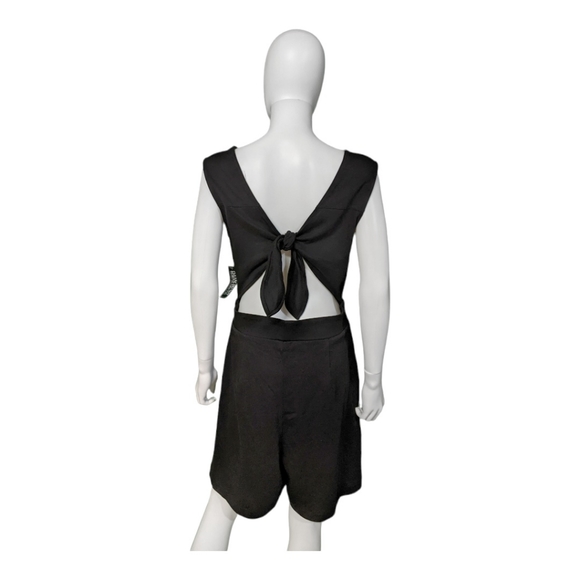 New York & Co Romper Black L - Picture 5 of 8